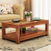 The Attic Riva Solid Wood Coffee Table Honey